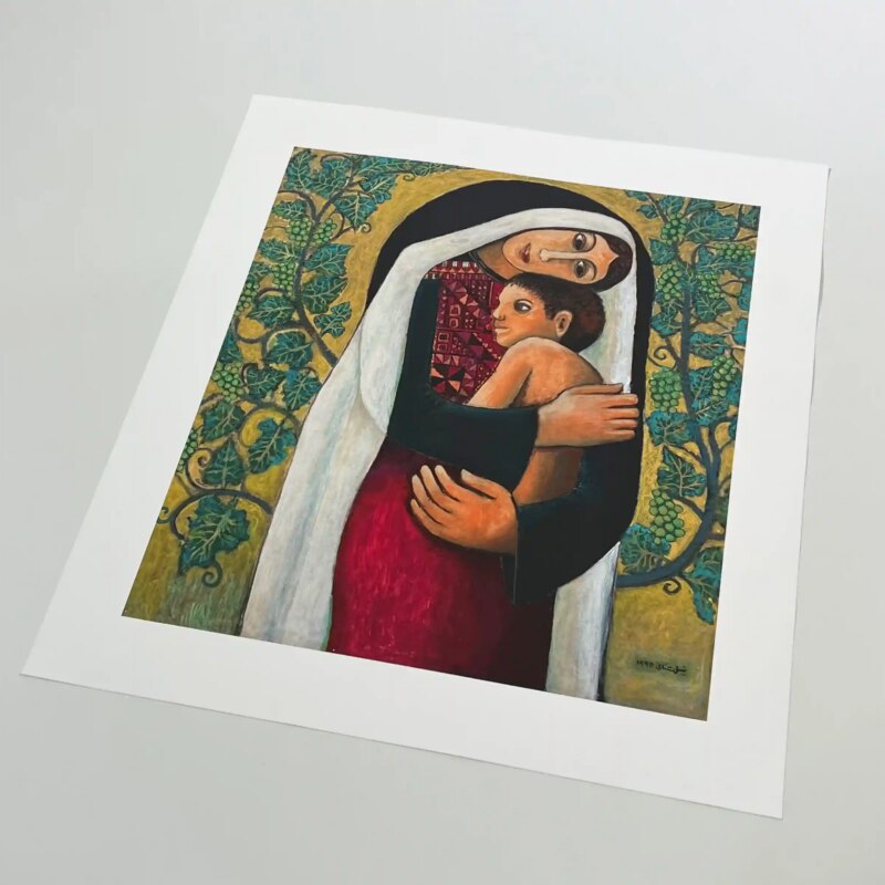 MOTHERHOOD BY NABIL ANANI - canvas print corner view