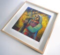 Palestinian Woman and Olive Tree Sliman Mansour Framed