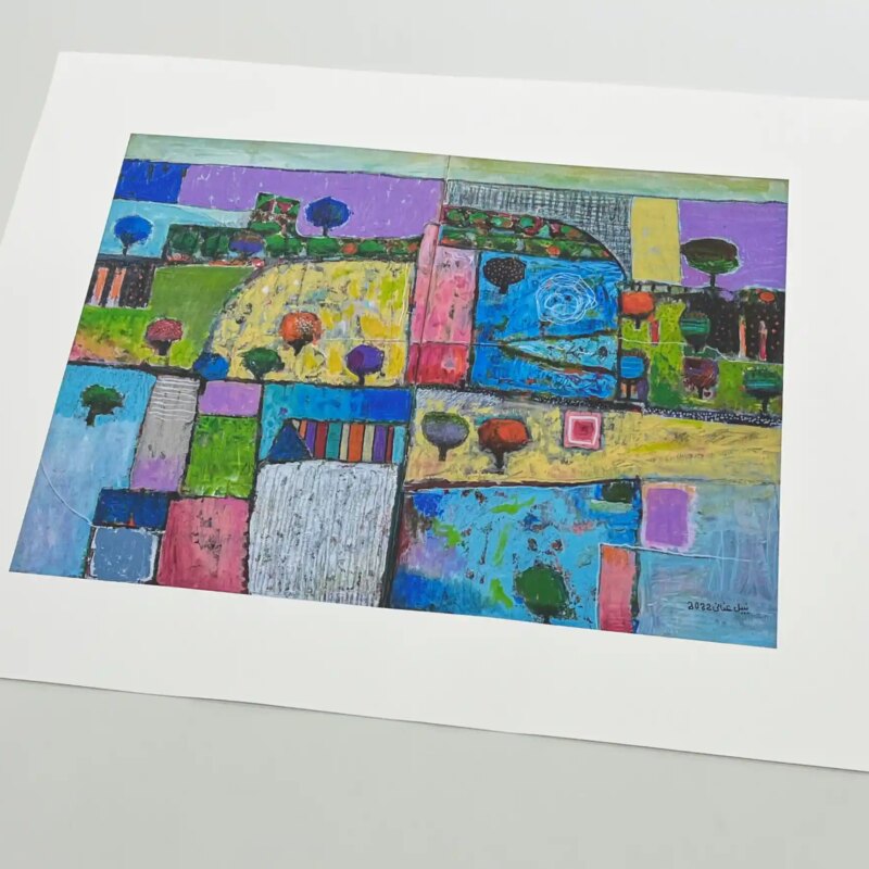 Palestinian Landscape Scenery Art Print by Nabil Anani