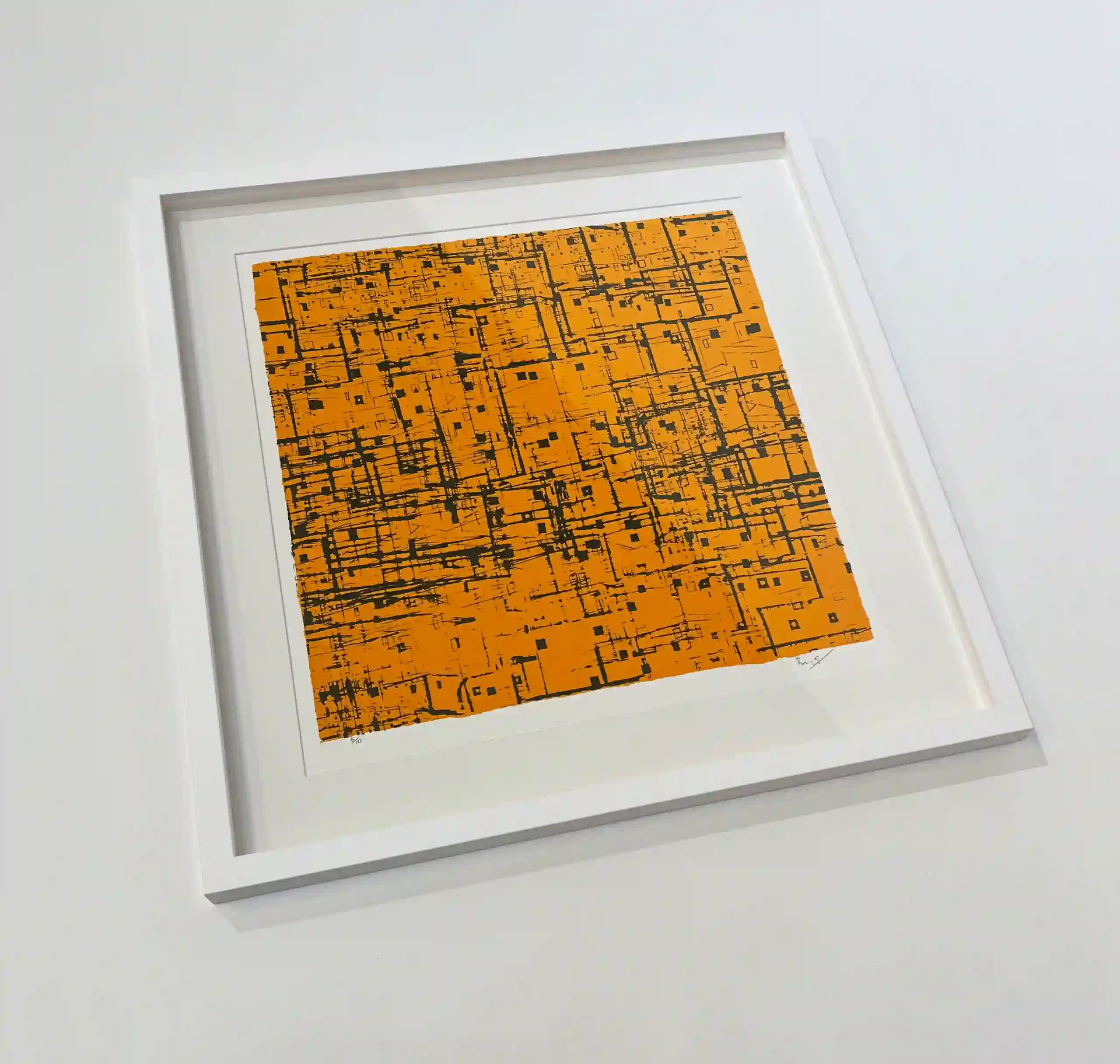 Concealed No.3 skillscreen art print with a frame by Bashir Makhoul