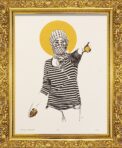 Saint-Girl-1 - Silkscreen Print Art Work by Bashar Alhroub