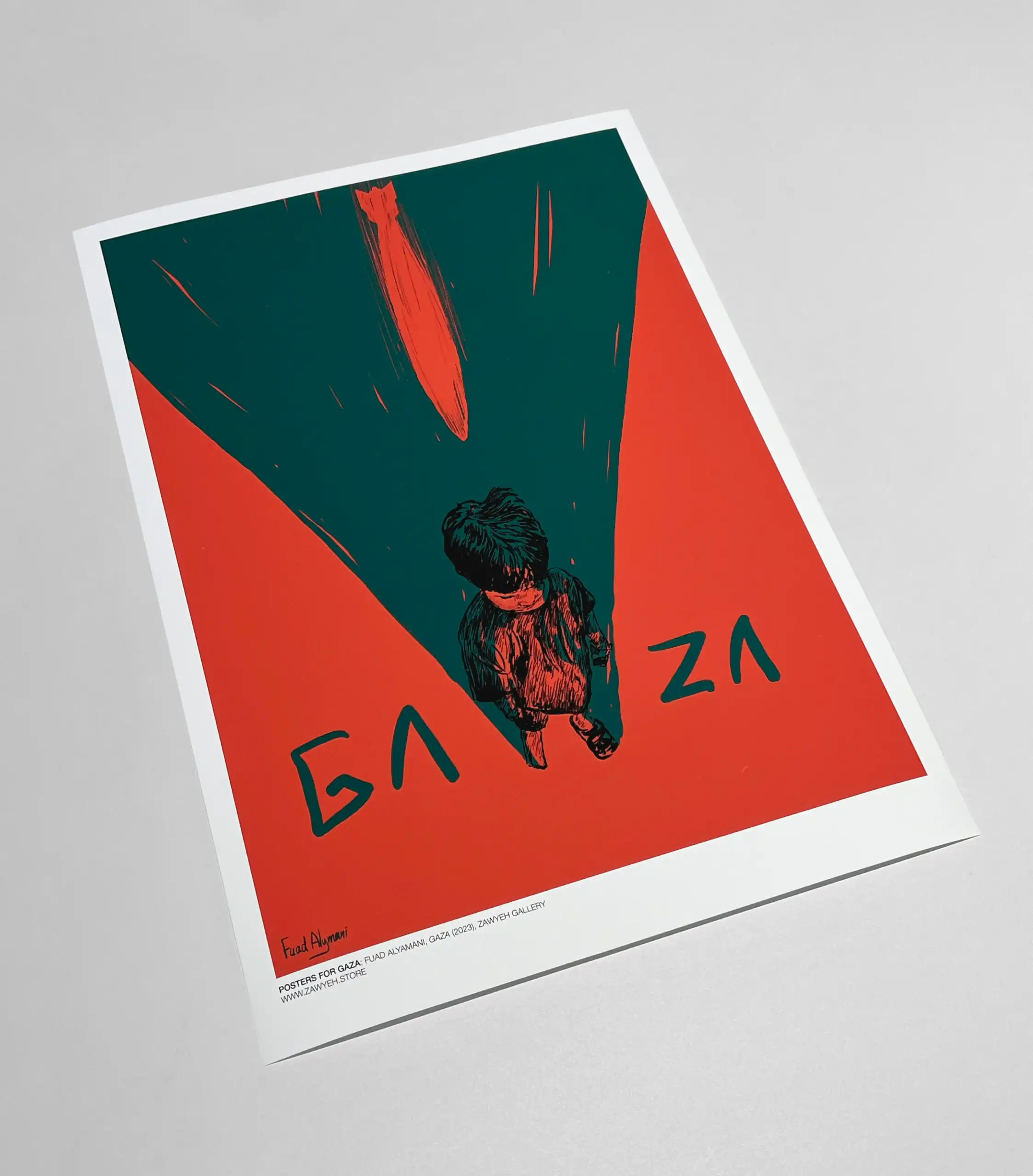 Gaza by Fuad Alyamani unframed