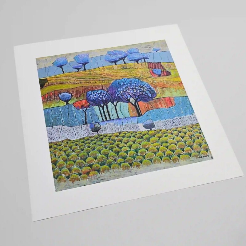 Palestinian Olive Trees by Nabil Anani Palestinian Canvas Print