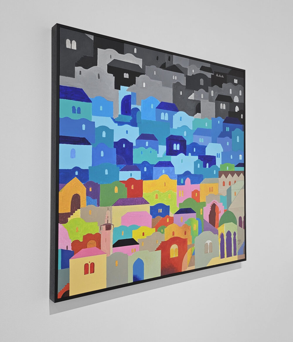 Sacred Contrasts by Hosni Radwan Framed - Wall Art Palestine