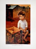 Here Sat My Father by Ismail Shammout - Rare Print