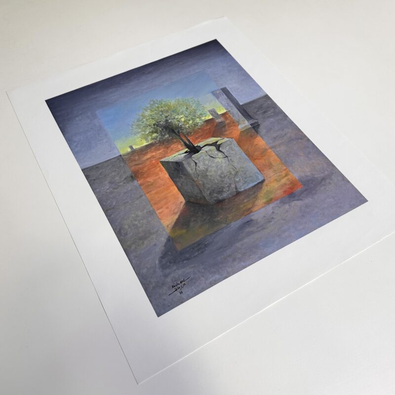 A Stone Grows Downward by Alaziz Atef1 - Canvas Art Print
