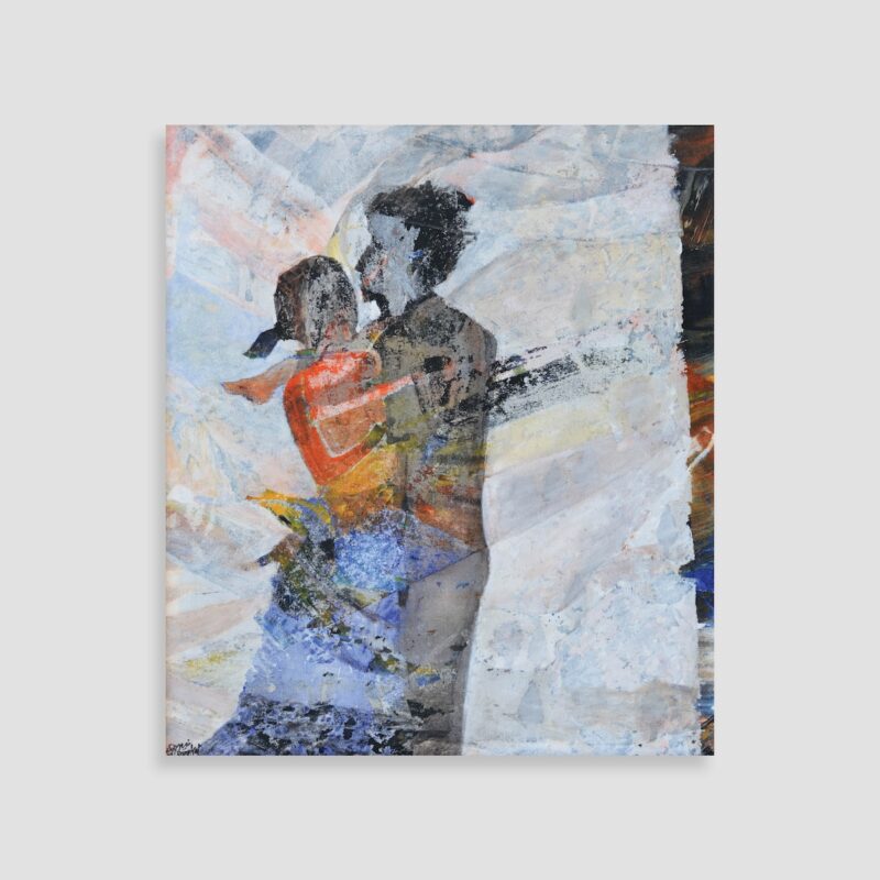 Lovers No.2 by Tayseer Barakat - Canvas Print