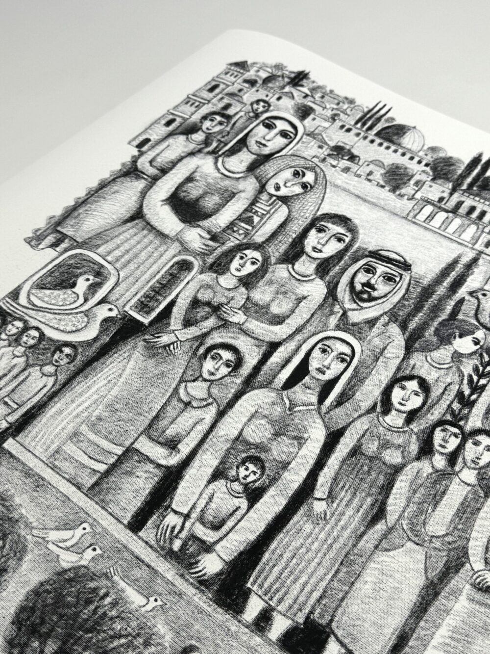 Faces of Jerusalem by Nabil Anani - Limited Edition Print | Palestinian Art