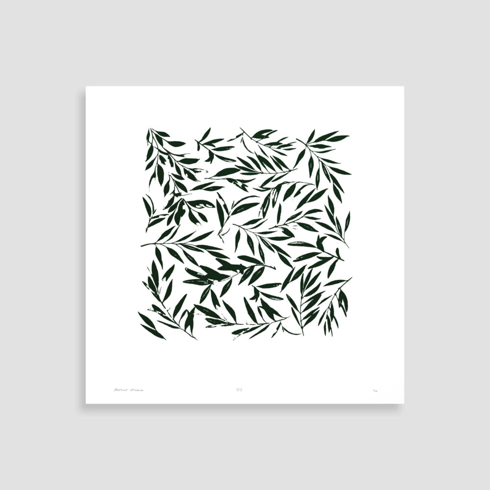 An Olive Branch by Bashar Alhroub - Silkscreen Art Print