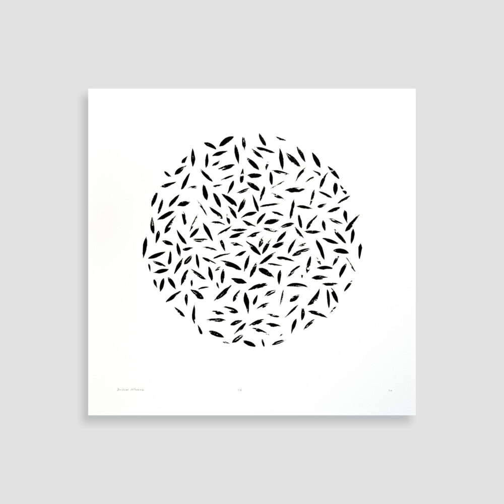 An Olive Leaf (2024) by Bashar Alhroub - Silkscreen Artwork