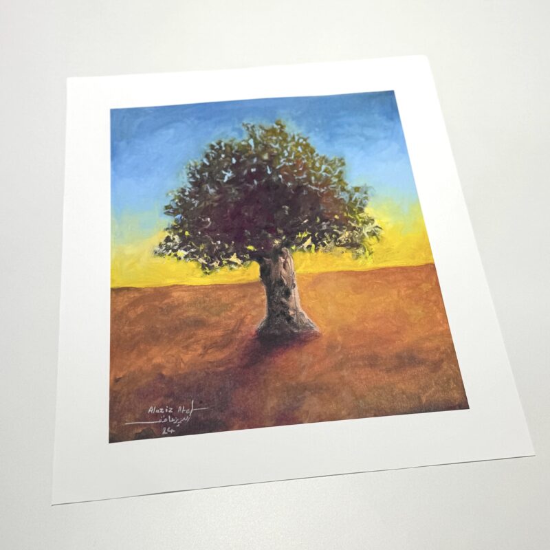 An Olive Tree by Alziz Atef - Canvas Art Print