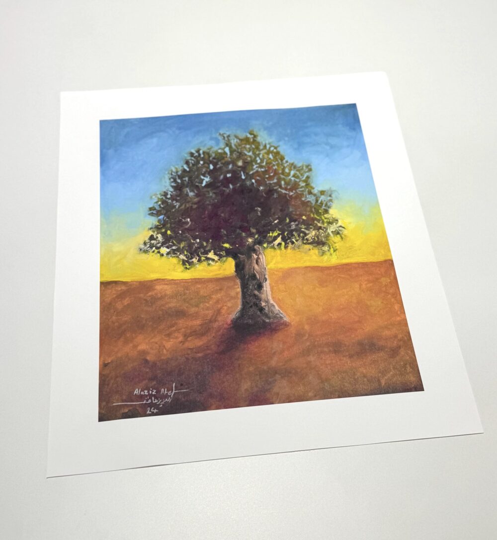 An Olive Tree by Alziz Atef - Canvas Art Print
