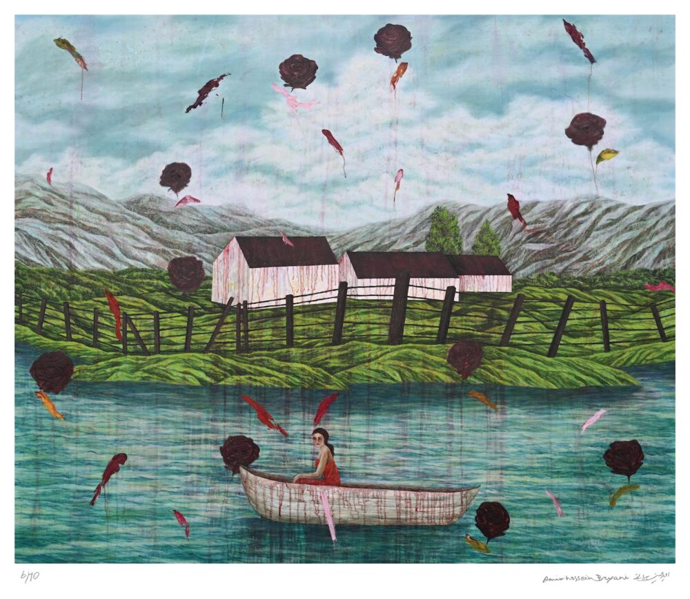 Canoe No. 3 by Amirhossein Bayani - Art for Palestine