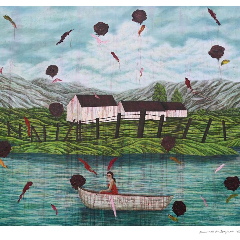 Canoe No. 3 by Amirhossein Bayani - Art for Palestine