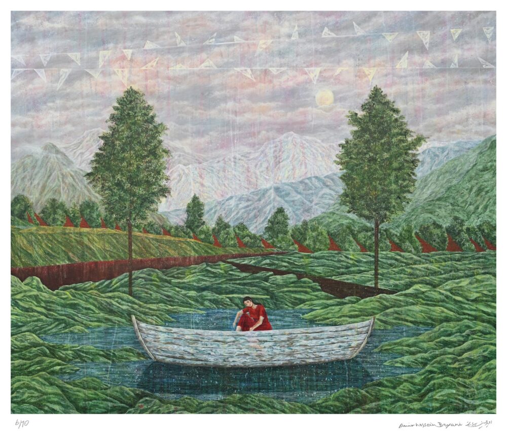 Canoe No. 4 by Amirhossein Bayani - Art for Palestine