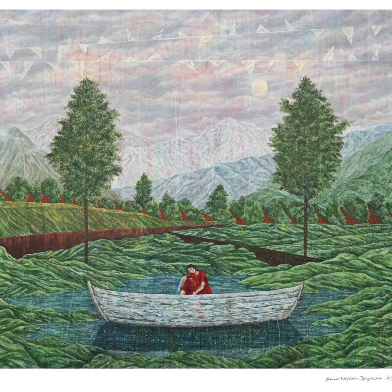 Canoe No. 4 by Amirhossein Bayani - Art for Palestine