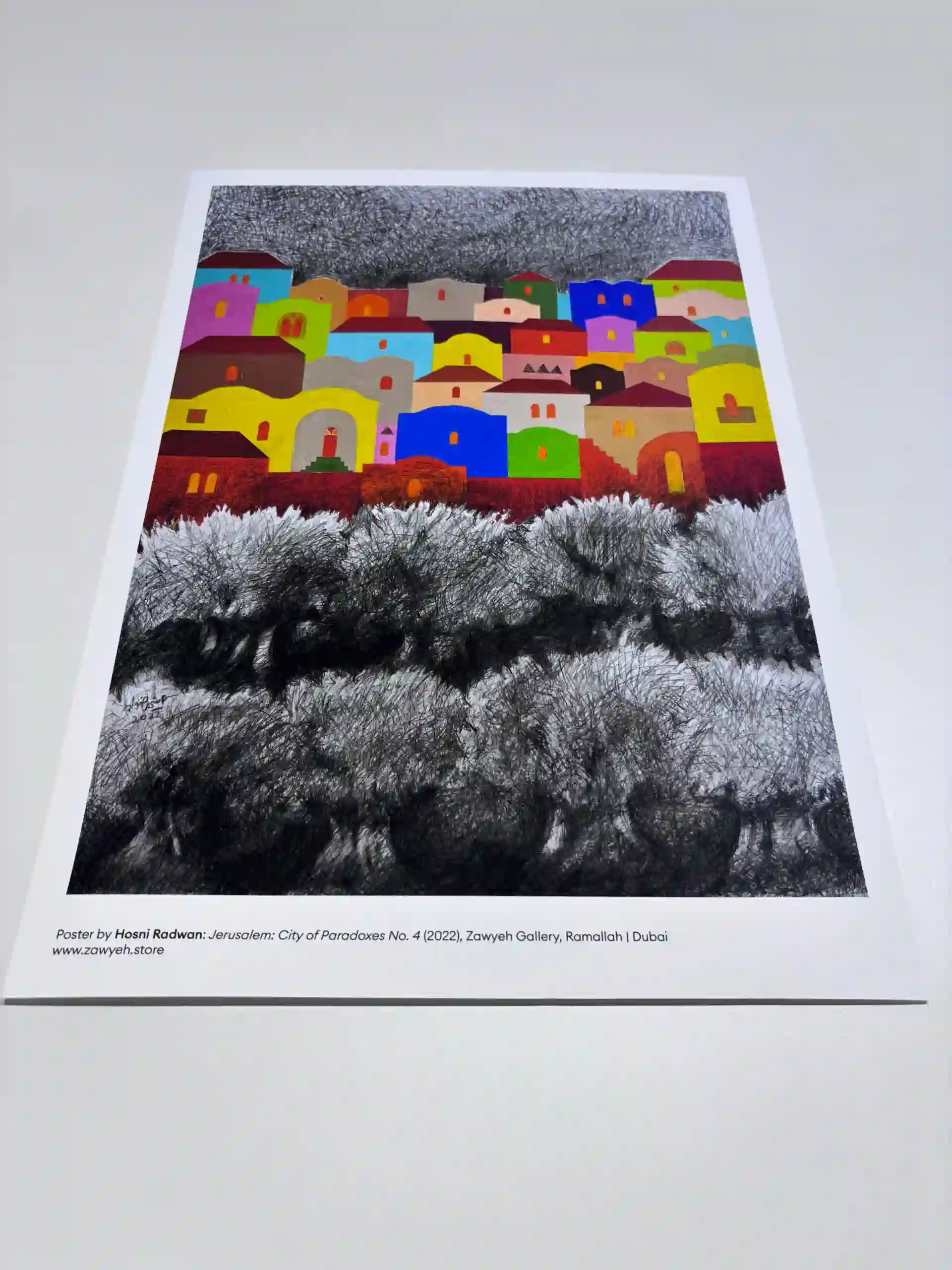 Jerusalem City of Paradoxes No. 4 by Hosni Radwan – Posters