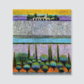The Landscape of the village of Latroun by Nabil Anani Canvas Print