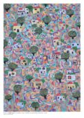 Abstract Palestinian Cityscape - Poster - Nabil Anani