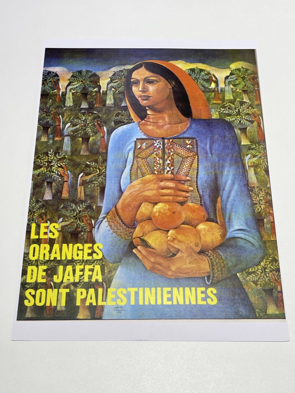Les Oranges De Jaffa Sont Palestiniennes by Sliman Mansour - Rare Print