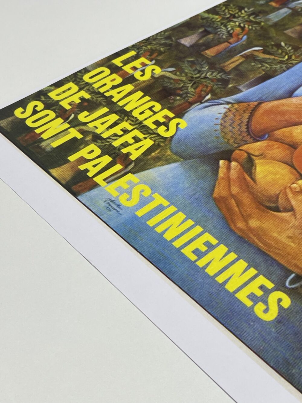 Les Oranges De Jaffa Sont Palestiniennes by Sliman Mansour - Rare Print